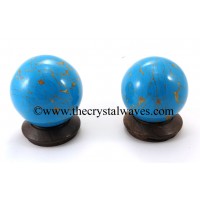 Turquoise W/Copper Matrix (Manmade) Ball / Sphere
